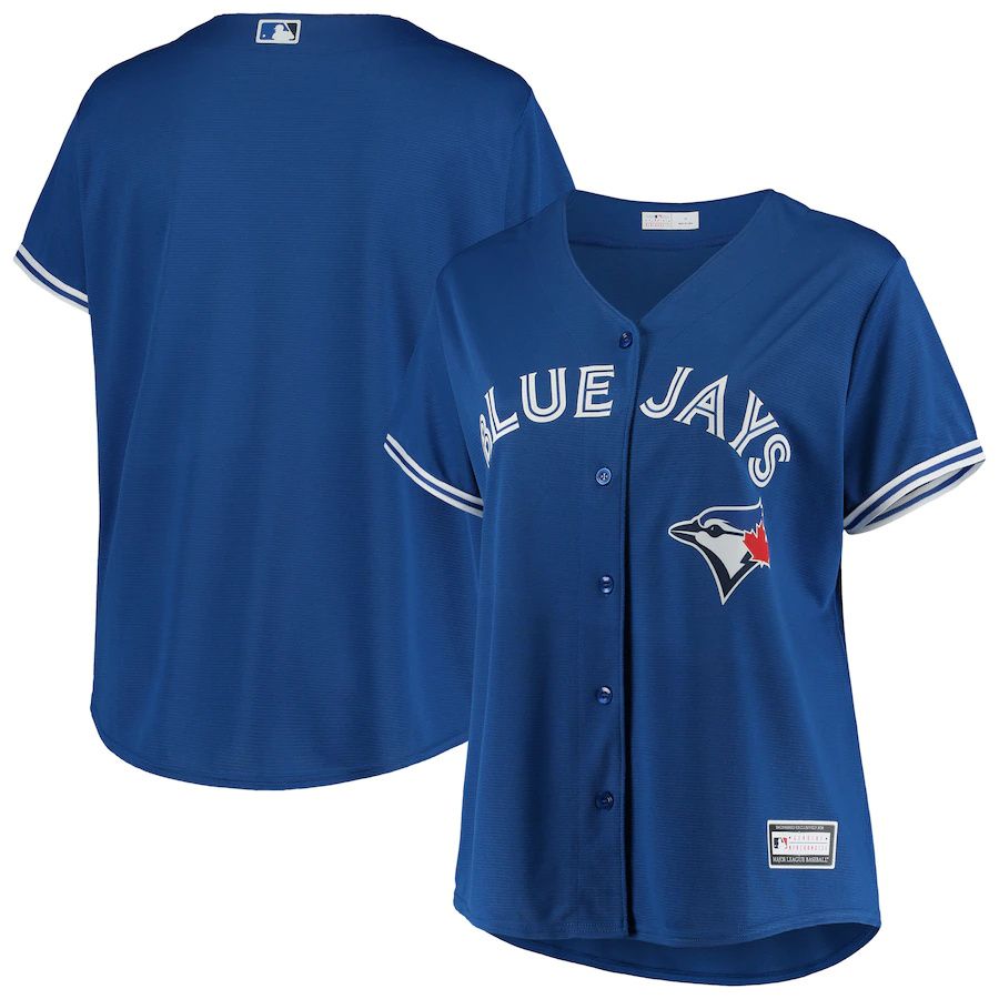 Womens Toronto Blue Jays Royal Plus Size Alternate Replica Team MLB Jerseys->women mlb jersey->Women Jersey
